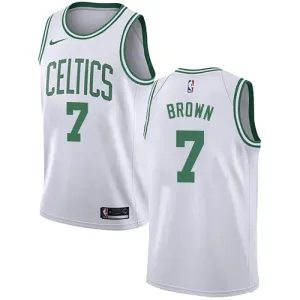 Camiseta Boston Celtics Jaylen Brown 7 Association Edition Blanco Swingman para Hombre Camiseta Boston Celtics Jaylen Brown 7 Association Edition Blanco Swingman para Hombre