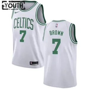 Camiseta Boston Celtics Jaylen Brown 7 Association Edition Blanco Swingman para Niño Camiseta Boston Celtics Jaylen Brown 7 Association Edition Blanco Swingman para Niño