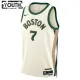 Camiseta Boston Celtics Jaylen Brown 7 City Edition 2023-24 Blanco Swingman para Niño