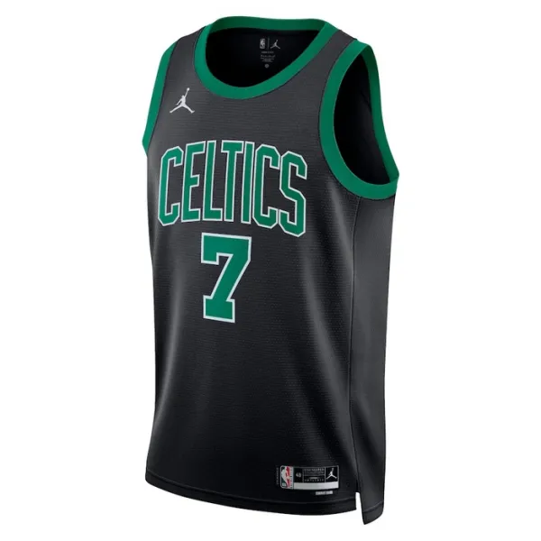 Camiseta Boston Celtics Jaylen Brown 7 Statement Edition Verde Swingman para Hombre