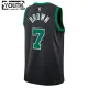 Camiseta Boston Celtics Jaylen Brown 7 Statement Edition Verde Swingman para Niño