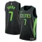Camiseta Boston Celtics Jaylen Brown City Edition 2024-25 Negro Swingman para Hombre