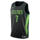 Camiseta Boston Celtics Jaylen Brown City Edition 2024-25 Negro Swingman para Hombre