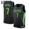 Camiseta Boston Celtics Jaylen Brown City Edition 2024-25 Negro Swingman para Niño