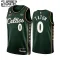 Camiseta Boston Celtics Jayson Tatum 0 City Edition 2022-23 Verde Swingman para Niño