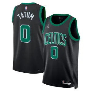 Camiseta Boston Celtics Jayson Tatum 0 Statement Edition Verde Swingman para Hombre
