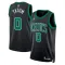 Camiseta Boston Celtics Jayson Tatum 0 Statement Edition Verde Swingman para Hombre