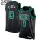 Camiseta Boston Celtics Jayson Tatum 0 Statement Edition Verde Swingman para Niño