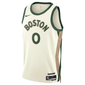 Camiseta Boston Celtics Jayson Tatum City Edition 2023-24 Blanco Swingman para Hombre