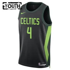 Camiseta Boston Celtics Jrue Holiday City Edition 2024-25 Negro Swingman para Niño