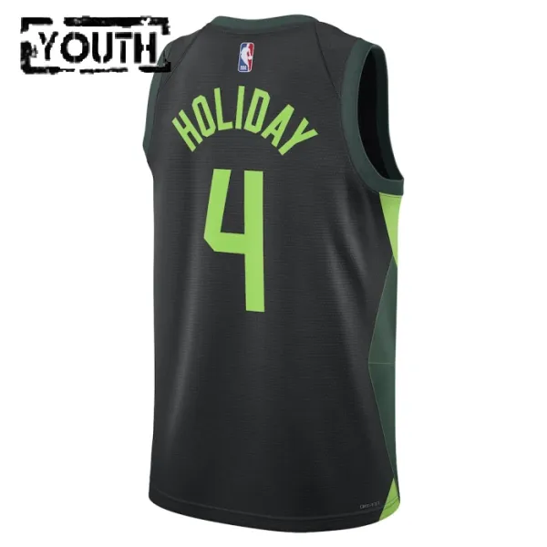 Camiseta Boston Celtics Jrue Holiday City Edition 2024-25 Negro Swingman para Niño
