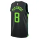 Camiseta Boston Celtics Kristaps Porzingis City Edition 2024-25 Negro Swingman para Hombre