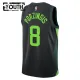 Camiseta Boston Celtics Kristaps Porzingis City Edition 2024-25 Negro Swingman para Niño