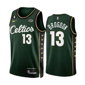 Camiseta Boston Celtics Malcolm Brogdon 13 City Edition 2022-23 Verde Swingman para Hombre Camiseta Boston Celtics Malcolm Brogdon 13 City Edition 2022-23 Verde Swingman para Hombre