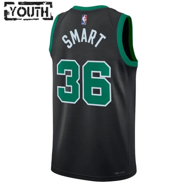 Camiseta Boston Celtics Marcus Smart 36 Statement Edition Verde Swingman para Niño