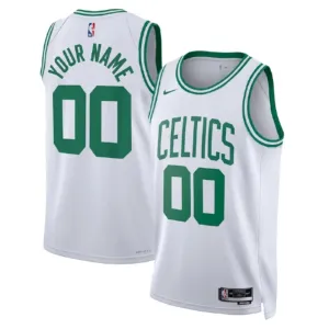 Camiseta Boston Celtics Personalizada Association Edition Blanco Swingman para Hombre