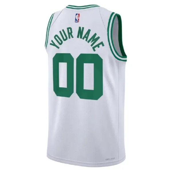 Camiseta Boston Celtics Personalizada Association Edition Blanco Swingman para Hombre