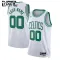 Camiseta Boston Celtics Personalizada Association Edition Blanco Swingman para Niño