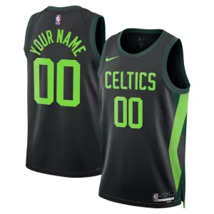 Camiseta Boston Celtics Personalizada City Edition 2024-25 Negro Swingman para Hombre
