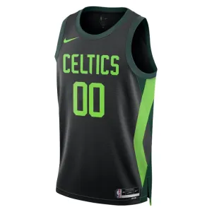 Camiseta Boston Celtics Personalizada City Edition 2024-25 Negro Swingman para Hombre