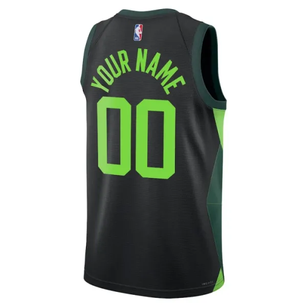 Camiseta Boston Celtics Personalizada City Edition 2024-25 Negro Swingman para Hombre