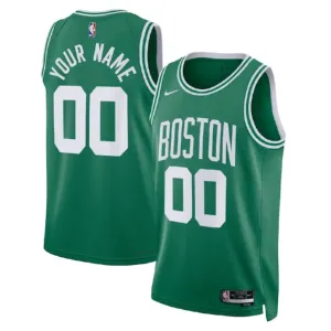 Camiseta Boston Celtics Personalizada Icon Edition Verde Swingman para Hombre