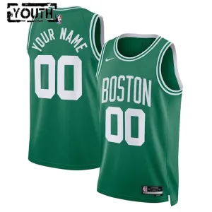 Camiseta Boston Celtics Personalizada Icon Edition Verde Swingman para Niño