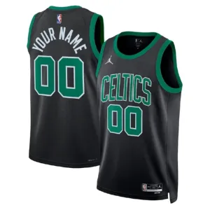 Camiseta Boston Celtics Personalizada Statement Edition Negro Swingman para Hombre