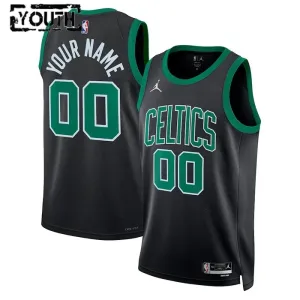 Camiseta Boston Celtics Personalizada Statement Edition Negro Swingman para Niño