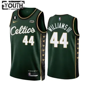 Camiseta Boston Celtics Robert Williams III 44 City Edition 2022-23 Verde Swingman para Niño