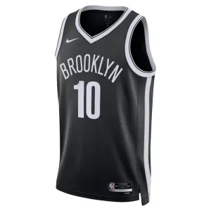 Camiseta Brooklyn Nets Ben Simmons 10 Icon Edition Negro Swingman para Hombre