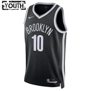 Camiseta Brooklyn Nets Ben Simmons 10 Icon Edition Negro Swingman para Niño