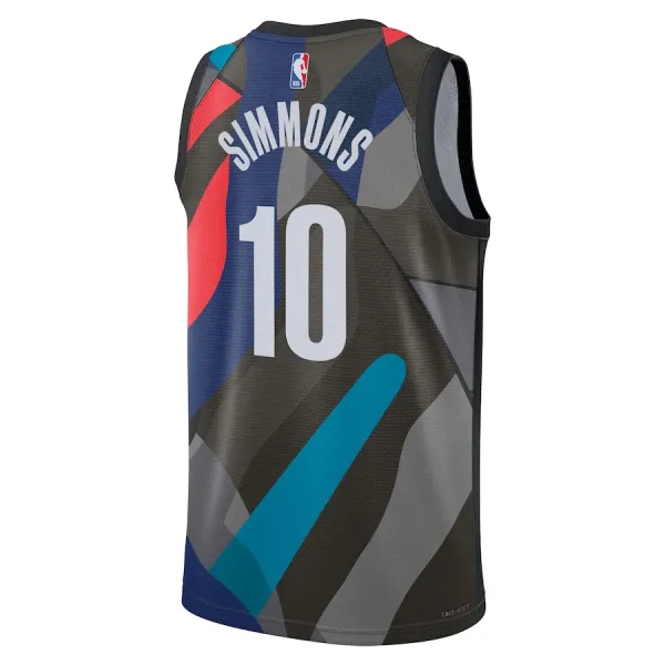 Camiseta Brooklyn Nets Ben Simmons City Edition 2023-24 Negro Swingman para Hombre