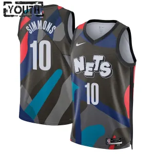 Camiseta Brooklyn Nets Ben Simmons City Edition 2023-24 Negro Swingman para Niño