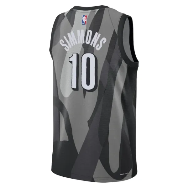 Camiseta Brooklyn Nets Ben Simmons City Edition 2024-25 Gris Swingman para Hombre