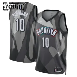 Camiseta Brooklyn Nets Ben Simmons City Edition 2024-25 Gris Swingman para Niño