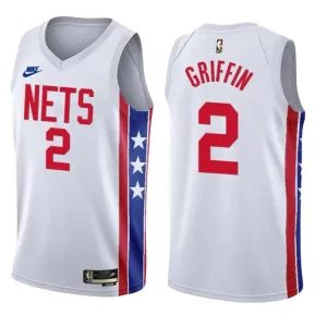 Camiseta Brooklyn Nets Blake Griffin 2 Classic Edition 2022-23 Blanco Swingman para Hombre Camiseta Brooklyn Nets Blake Griffin 2 Classic Edition 2022-23 Blanco Swingman para Hombre