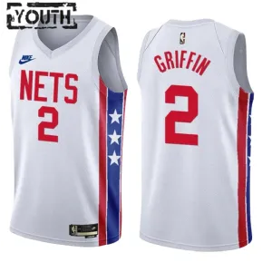 Camiseta Brooklyn Nets Blake Griffin 2 Classic Edition 2022-23 Blanco Swingman para Niño Camiseta Brooklyn Nets Blake Griffin 2 Classic Edition 2022-23 Blanco Swingman para Niño