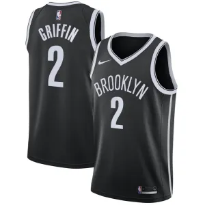 Camiseta Brooklyn Nets Blake Griffin 2 Icon Edition Negro Swingman para Hombre