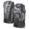 Camiseta Brooklyn Nets Cam Thomas City Edition 2024-25 Gris Swingman para Hombre