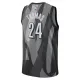 Camiseta Brooklyn Nets Cam Thomas City Edition 2024-25 Gris Swingman para Hombre