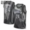 Camiseta Brooklyn Nets Cam Thomas City Edition 2024-25 Gris Swingman para Niño