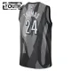 Camiseta Brooklyn Nets Cam Thomas City Edition 2024-25 Gris Swingman para Niño