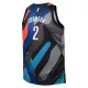 Camiseta Brooklyn Nets Cameron Johnson City Edition 2023-24 Negro Swingman para Hombre