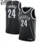 Camiseta Brooklyn Nets Cameron Thomas 24 Icon Edition Negro Swingman para Niño