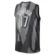 Camiseta Brooklyn Nets Dennis Schroder City Edition 2024-25 Gris Swingman para Hombre
