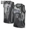 Camiseta Brooklyn Nets Dennis Schroder City Edition 2024-25 Gris Swingman para Niño
