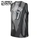 Camiseta Brooklyn Nets Dennis Schroder City Edition 2024-25 Gris Swingman para Niño