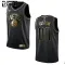 Camiseta Brooklyn Nets Golden Edition Personalizada Negro Swingman para Niño