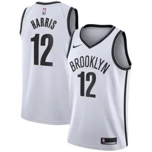 Camiseta Brooklyn Nets Joe Harris 12 Association Edition Blanco Swingman para Hombre
